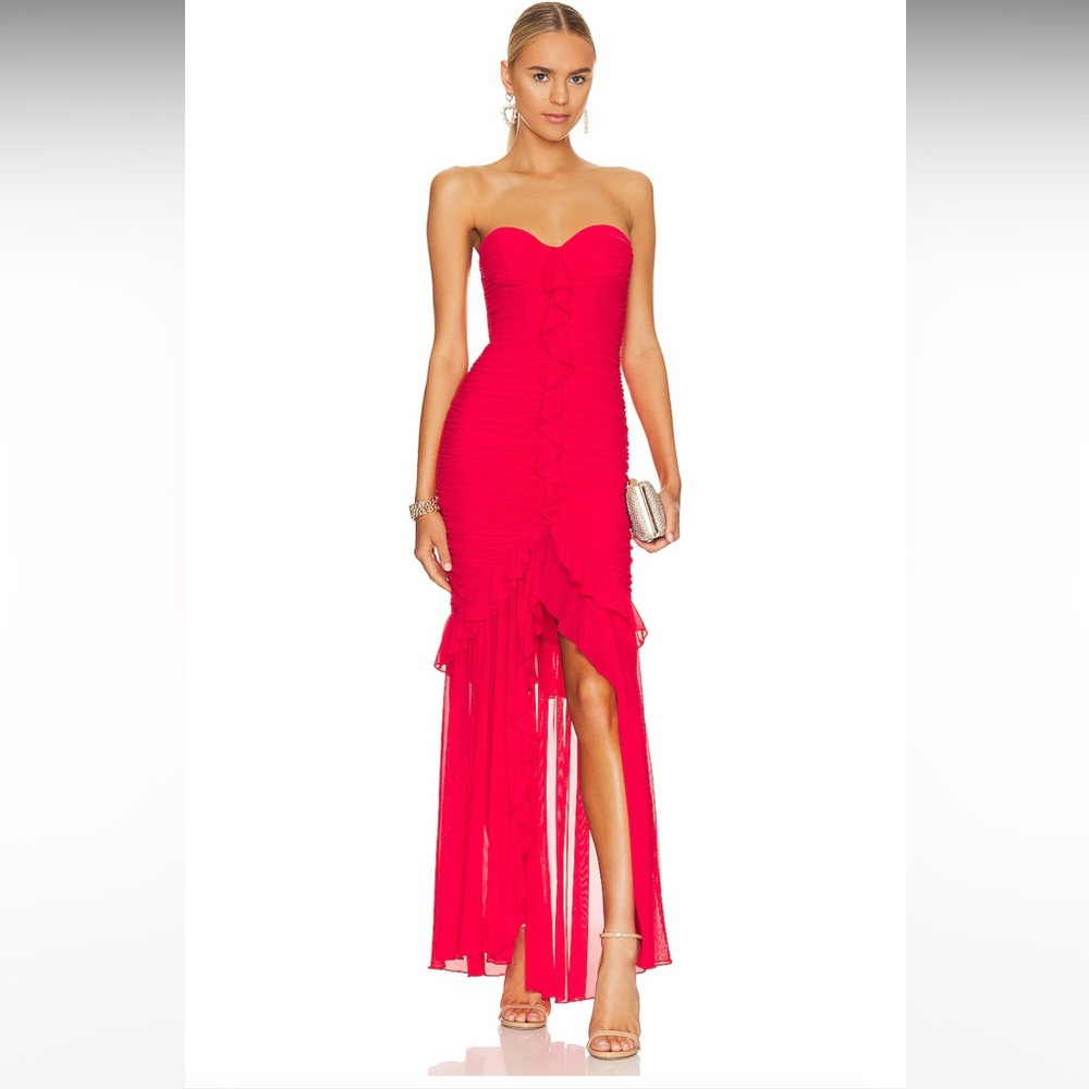 MAJORELLE GIULES GOWN IN CHERRY RED